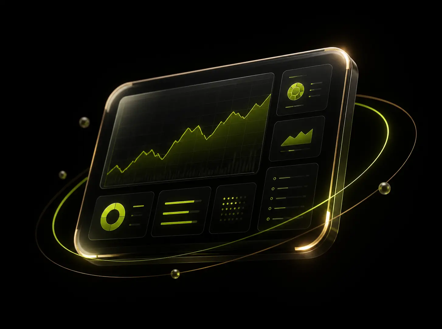 Analytics dashboard representing premium iGaming publisher inventory