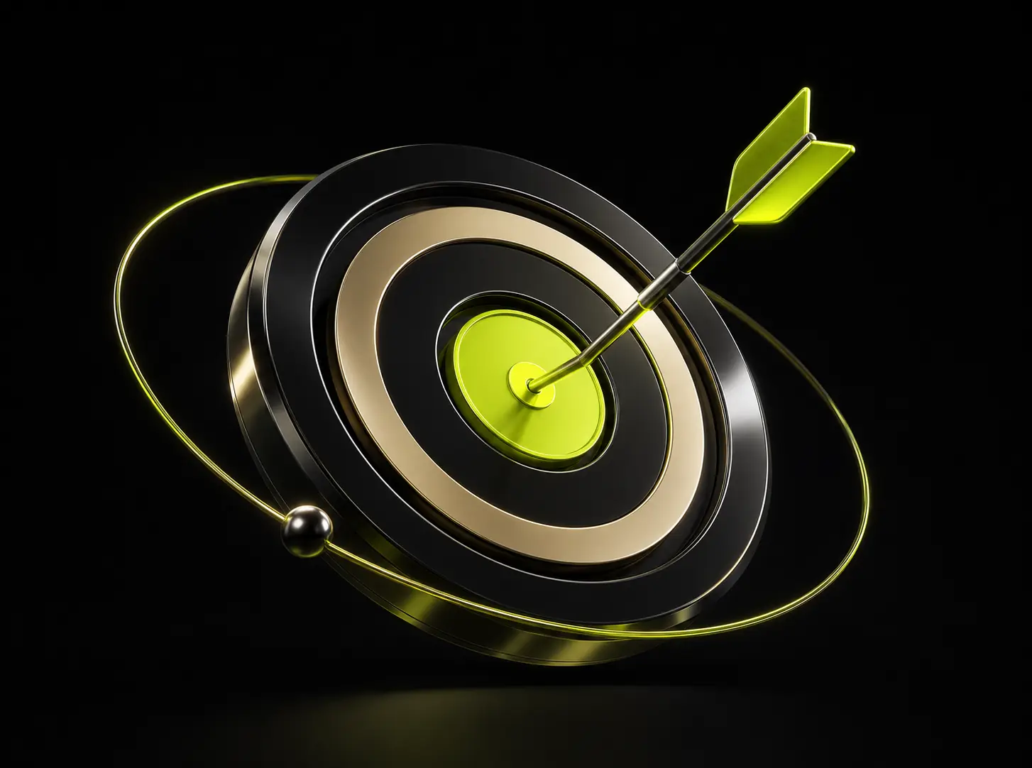 Target and arrow representing iGaming campaign measurement and optimization